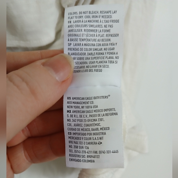 Amerucan Eagle Outfitters Soft & Sexy Off The Shoulder Top XL Cream White - Picture 5 of 7